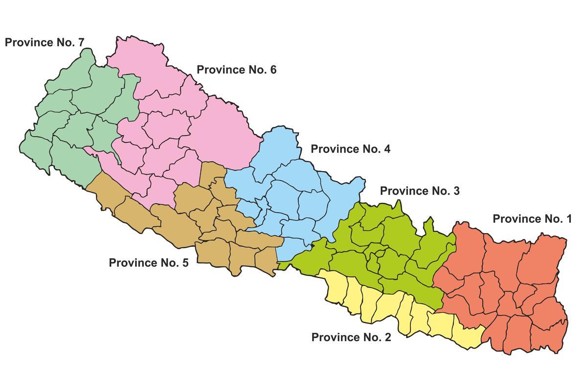 государственного карту Непала