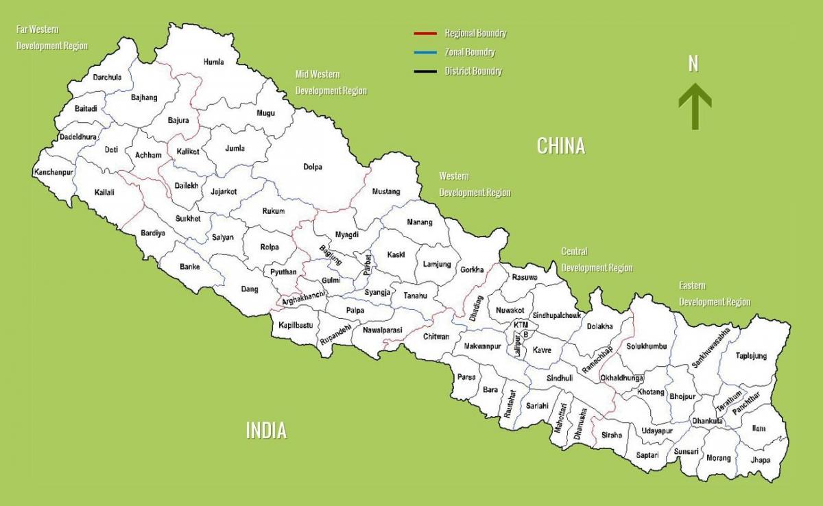 Непал достопримечательности карта
